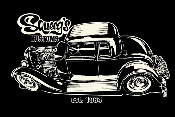 32 5-Window Coupe Black T-Shirt