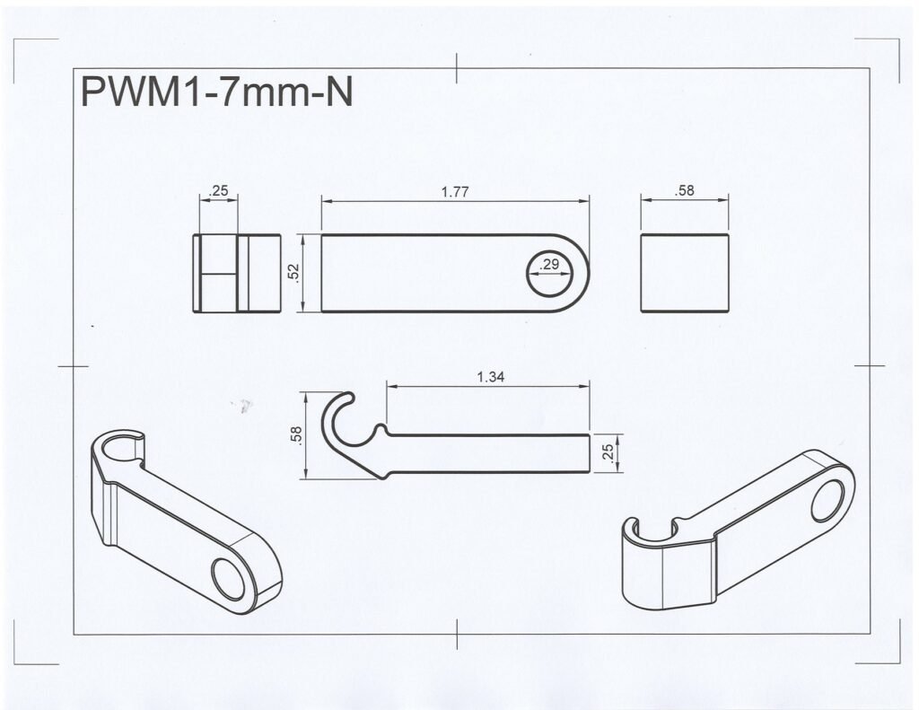 Nylon Plug Wire Mount Single Wire