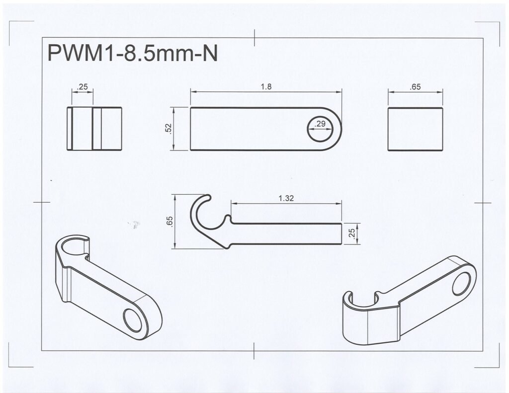 Nylon Plug Wire Mount Single Wire