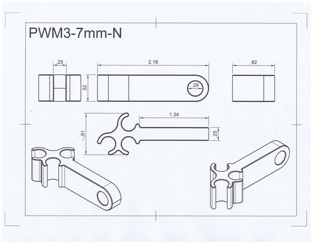 Nylon Plug Wire Mount Three Wire