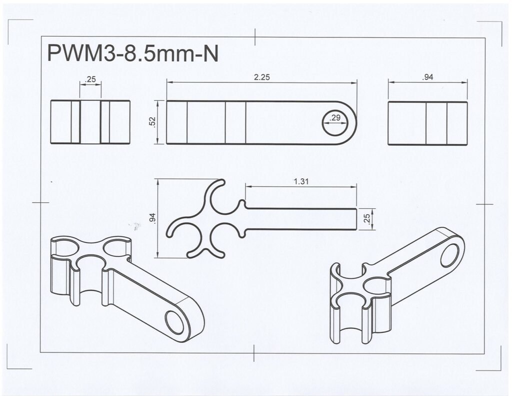 Nylon Plug Wire Mount Three Wire