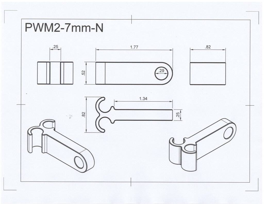 Nylon Plug Wire Mount Two Wire