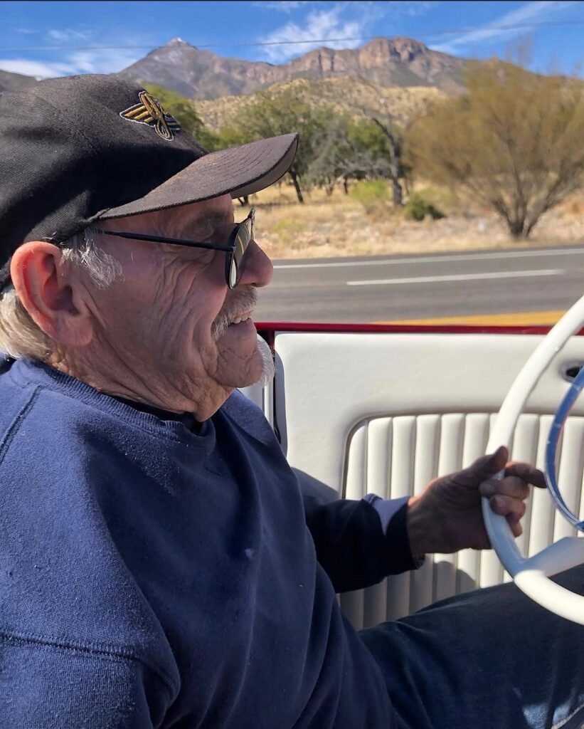Squeeg Jerger driving his ’32 roadster